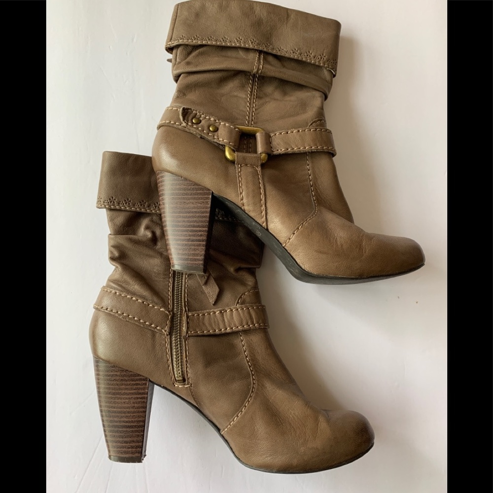 Fossil Slouch Ankle Boots